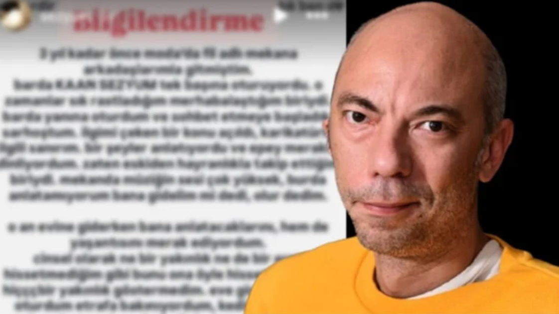 Ünlü Komedyen Kaan Sezyum Taciz İfşasını Kabul Etti