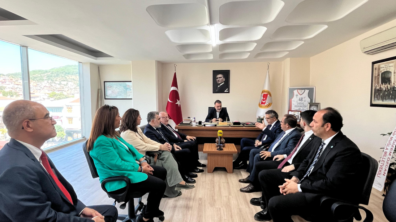 İYİ Parti Heyetinden Muğla Gazeteciler Cemiyeti&#039;ne Ziyaret