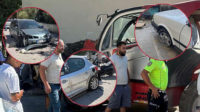 Anne ve Çocuğu Kurtarmak İstedi, 7 Araca Çarptı