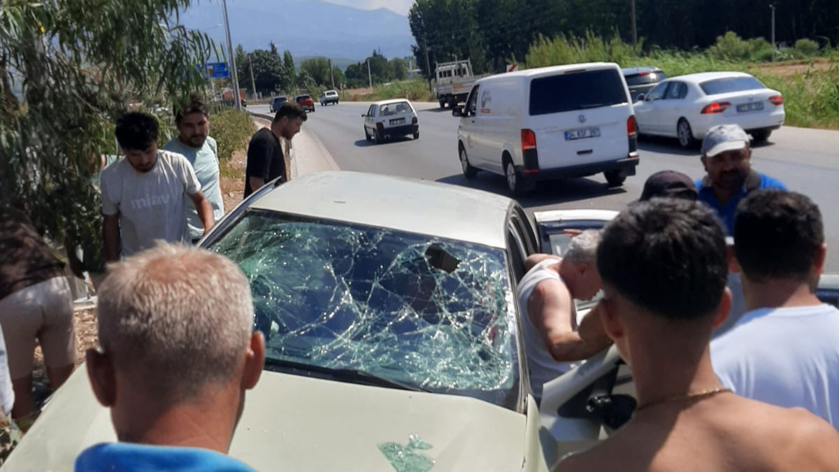 Muğla&#039;da Otomobil Ağaca çarptı, yaralılar var