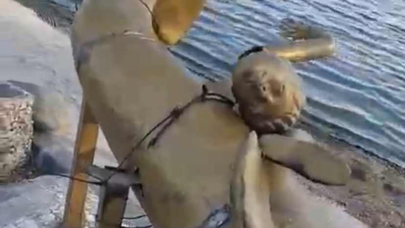 Kıyıkışlacık’ta Hermiyas Heykeli Tahrip Edildi