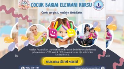 Milas Halk Eğitimi Merkezi’nden İstihdam Odaklı Çocuk Bakım Elemanı Kursu Açılıyor