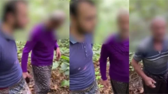 Baba Ve Oğlu Fındık Bahçesinde Kadın Kılığında Yakalandı