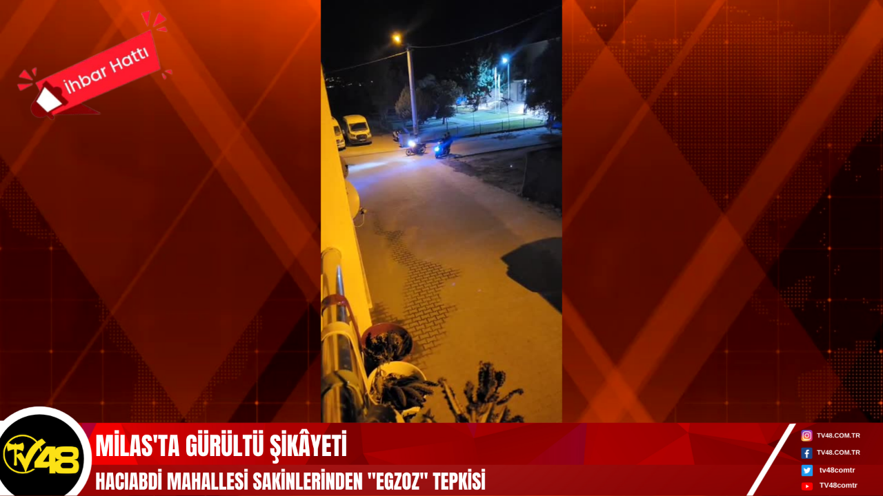 Milas&#039;ta Gürültü Şikâyeti: Hacıabdi Mahallesi Sakinlerinden &quot;Egzoz&quot; Tepkisi