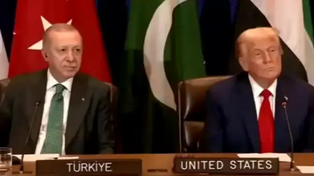 Cumhurbaşkanı Erdoğan ile yan yana oturan Trump: &quot;Gazze&#039;deki savaşı bitireceğiz&quot;