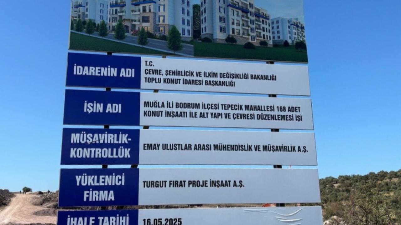 Bodrum’da TOKİ Konut Projesi İncelemeleri Sürüyor