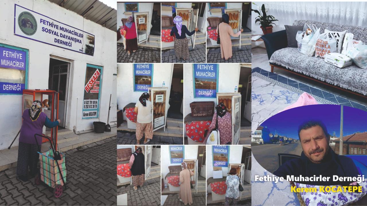FETHİYE MUHACİRLER DERNEĞİ, 1038 GÜNDÜR ASKIDA EKMEKLE UMUT OLUYOR