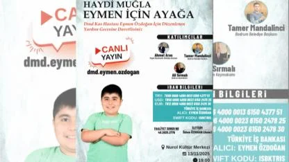 Eymen İçin Düzenlenen Büyük Yardım Gecesi Muğla’da Dayanışmayı Büyütüyor