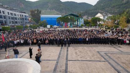 FETHİYE’DE ATATÜRK, EBEDİYETE İNTİKALİNİN 87. YILINDA ANILDI
