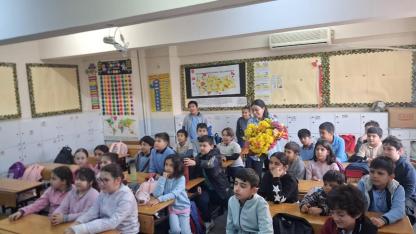 Merkez İlköğretim 4D Sınıfından Göktuğ’a Anlamlı Destek