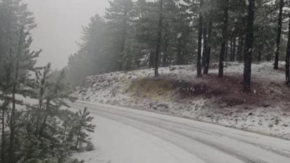Muğla'ya Mevsimin İlk Karı Düştü