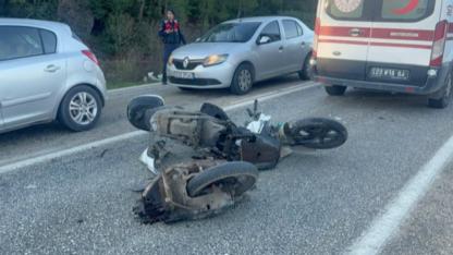 Mumcular–Güvercinlik karayolunda motosiklet kazası: Biri ağır, iki yaralı