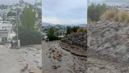 Bodrum Yokuşbaşı Mahallesinde yolların hali içler acısı