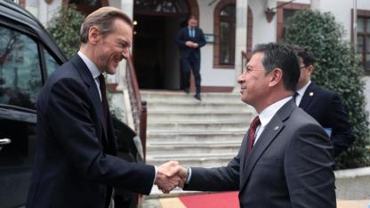 Başkan Aras Belçika Krallığı Ankara Büyükelçisini ağırladı