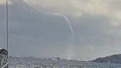 Marmaris Körfezi’nde hortum paniği