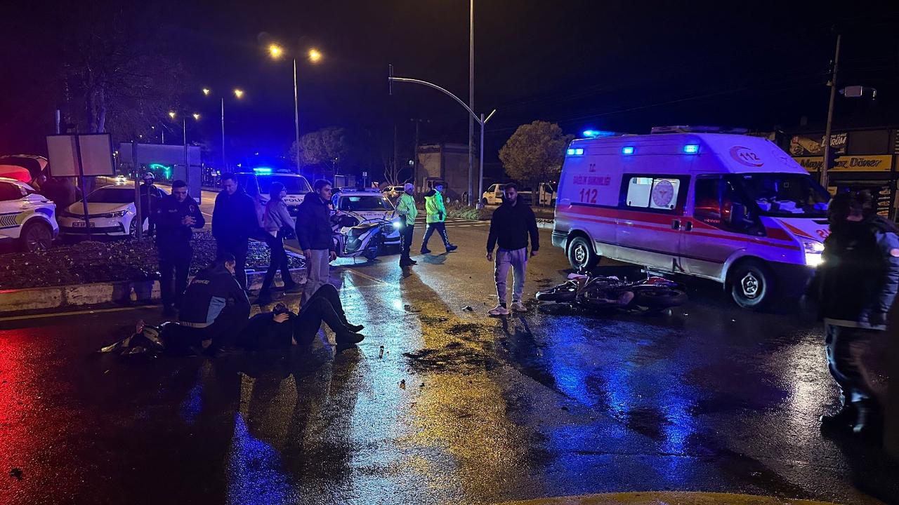 Trafik kazası: Motosiklet sürücüsü ağır yaralı