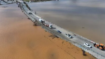 Fethiye - Antalya kara yolunda su baskını