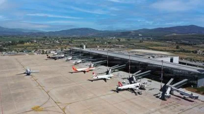 Milas-Bodrum havalimanı Ocak ayında 180 bin 763 yolcuya hizmet verdi