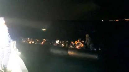 Milas’ta 3’ü çocuk 37 düzensiz göçmen yakalandı