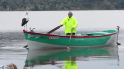 YAREN LEYLEK VE BALIKÇI ADEM YILMAZ BİR ARADA