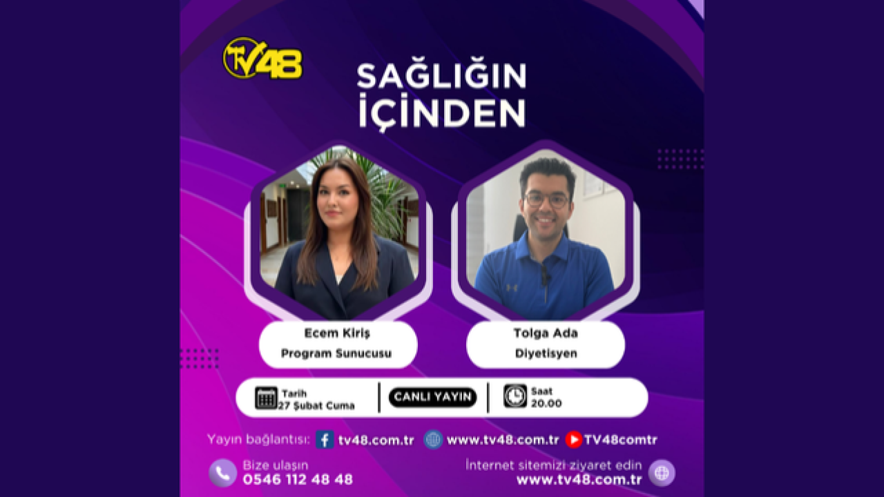 TV48’in sevilen programı “Sağlığın İçinden”de bu hafta hamilelikte beslenmeyi konuşuyoruz