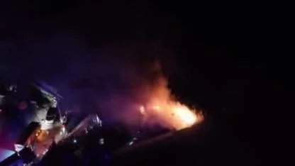 Alevler Bir Anda Yükseldi! Ortakent'teki Yangında Lojmanlar Kullanılamaz Hale Geldi