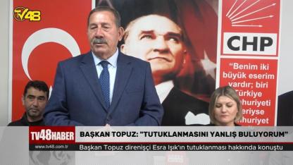 Başkan Topuz direnişçi Esra Işık'ın tutuklanması hakkında konuştu