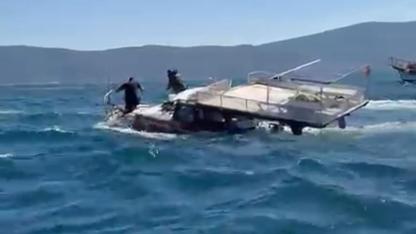 Güllük Körfezi'nde amatör balıkçı teknesi battı