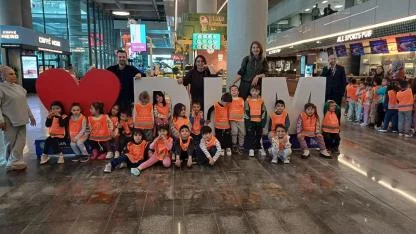 Köyceğiz Anaokulu öğrencileri Dalaman Havalimanı’nı gezdi