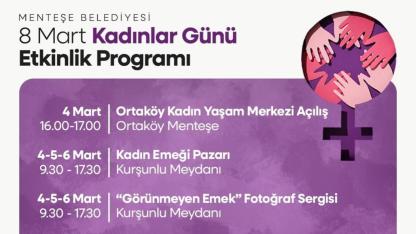 MENTEŞE’DE 8 MART ETKİNLİKLERİ BAŞLIYOR