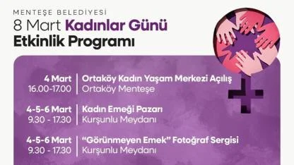MENTEŞE’DE 8 MART ETKİNLİKLERİ BAŞLIYOR