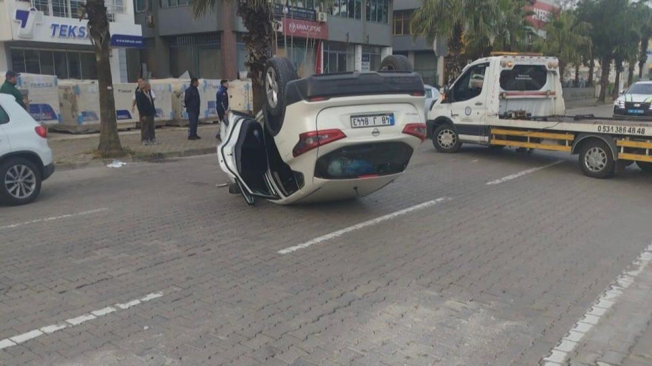 Otomobil takla attı: 2 kişi yaralandı