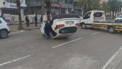 Otomobil takla attı: 2 kişi yaralandı