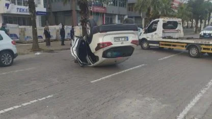 Otomobil takla attı: 2 kişi yaralandı