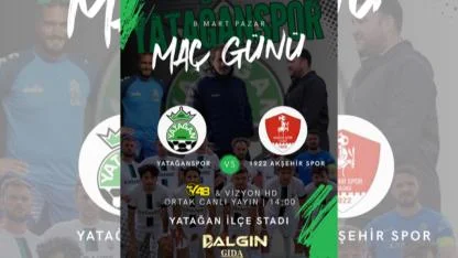Yatağanspor – 1922 Akşehirspor Maçı Saat 14.00’te TV48 ekranlarında Canlı Yayında!