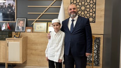 8 Ayda hafızlık eğitimini tamamladı