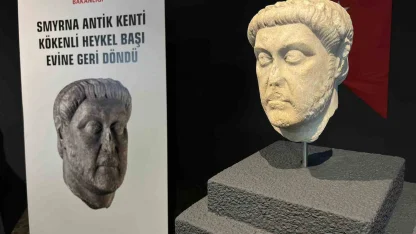 ABD’den geri alınan Smyrna kökenli heykel başı İzmir’de sergileniyor