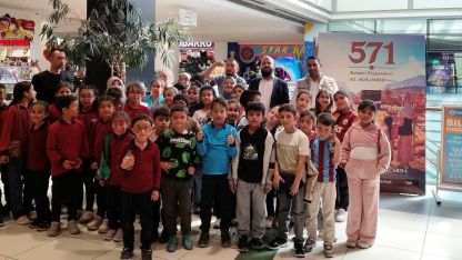 Aslanapa’da Kur’an kursu öğrencileri "571 Rahmet Peygamberi Hz Muhammed" filmini izledi