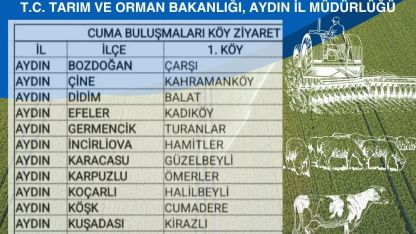 Aydın’da ’Tarım Sahada’ buluşmaları sürüyor