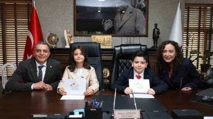 Başkan Şimşek 23 Nisan’ı çocuklarla beraber geçirdi