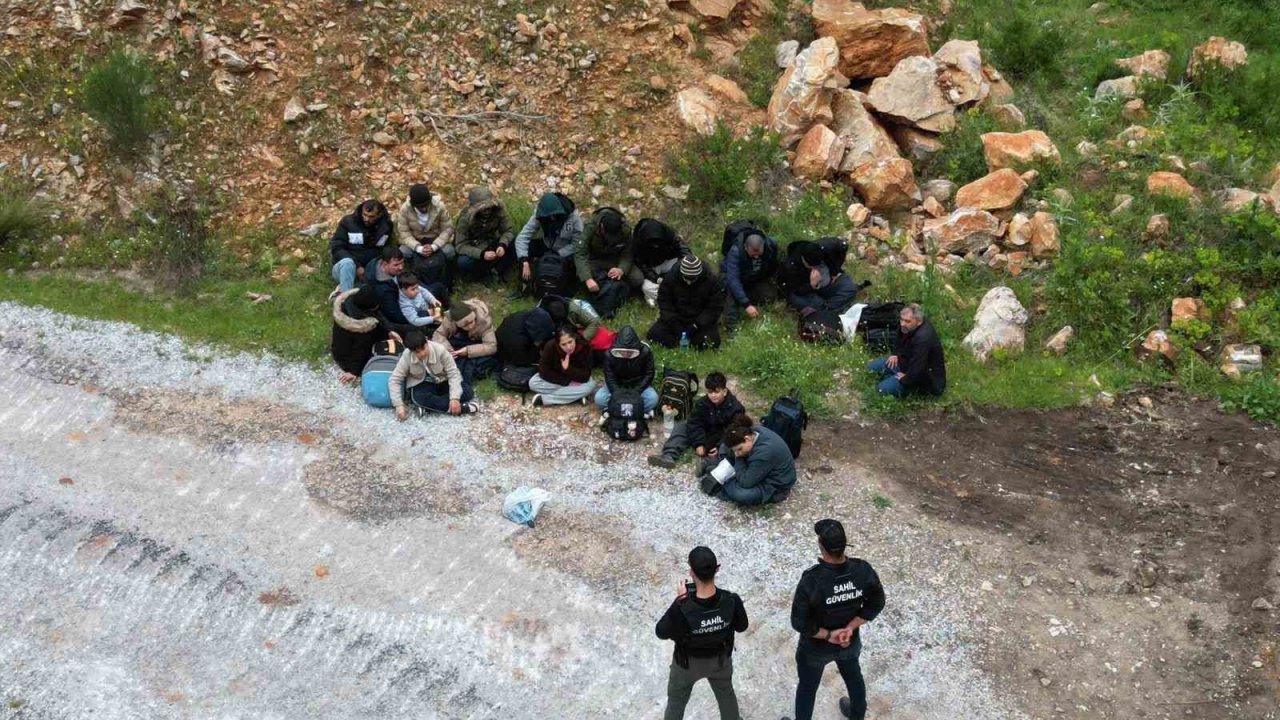Bodrum’da 6’sı çocuk 21 düzensiz göçmen yakalandı