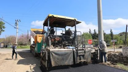 Datça'da 13 kilometre sıcak asfalt serimi tamamlandı