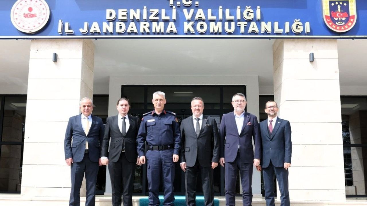 Denizli OSB yönetiminden İl Jandarma Komutanlığına ziyaret