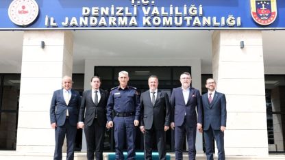 Denizli OSB yönetiminden İl Jandarma Komutanlığına ziyaret