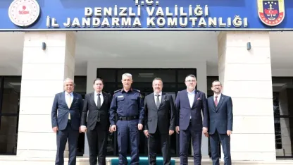 Denizli OSB yönetiminden İl Jandarma Komutanlığına ziyaret