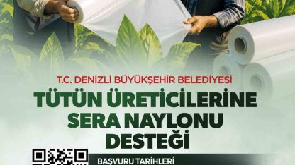 Denizli’de tütün üreticisine destek