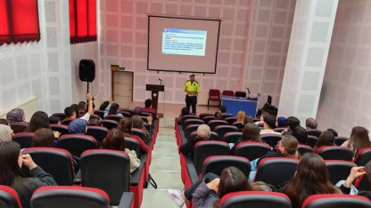 Emet MYO’da genel trafik kuralları konferansı