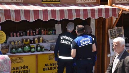 Gastronomi panayırında denetim