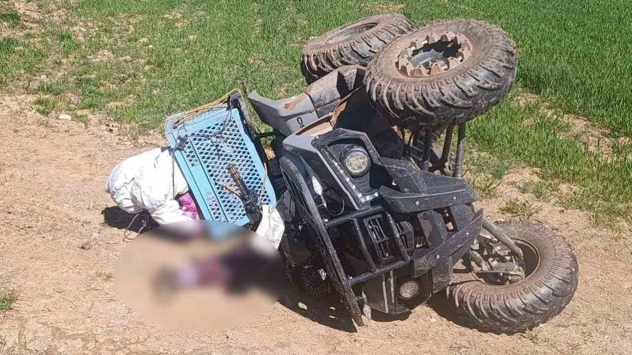 Hisarcık’ta devrilen ATV’in altında kalan kadın hayatını kaybetti