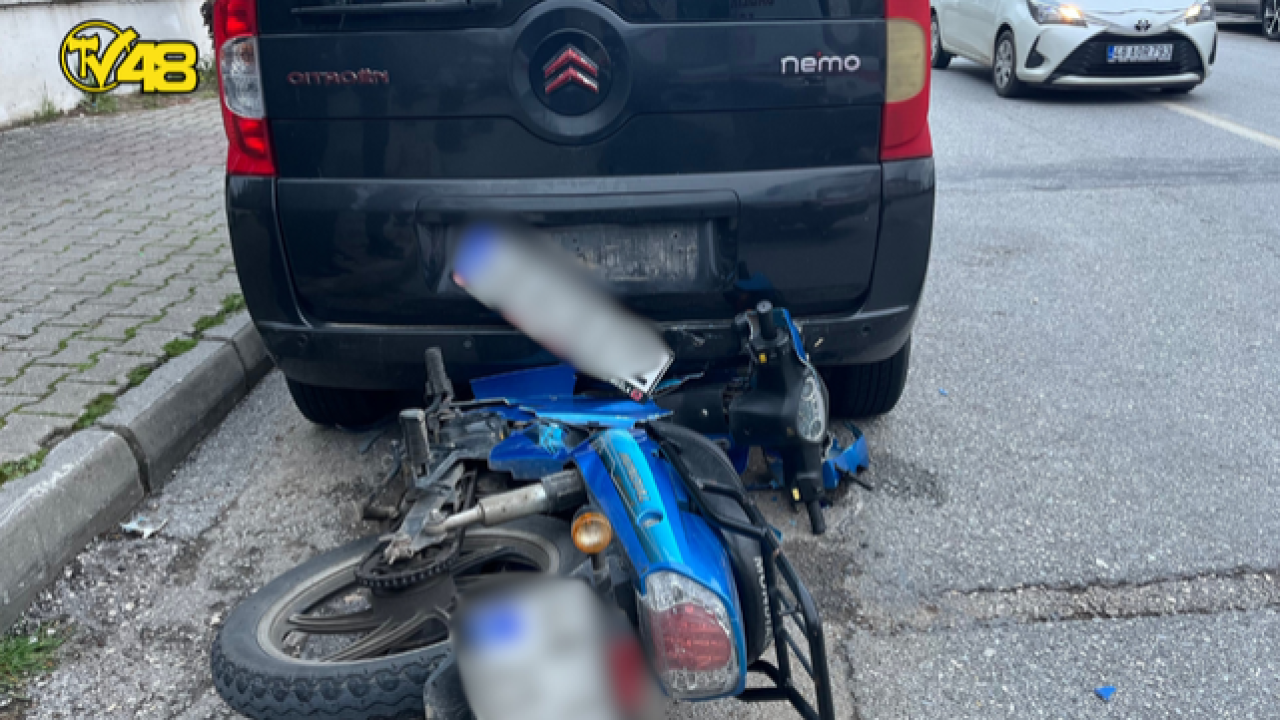 Kaçmak İsterken Park Halindeki Araca Çarptı!